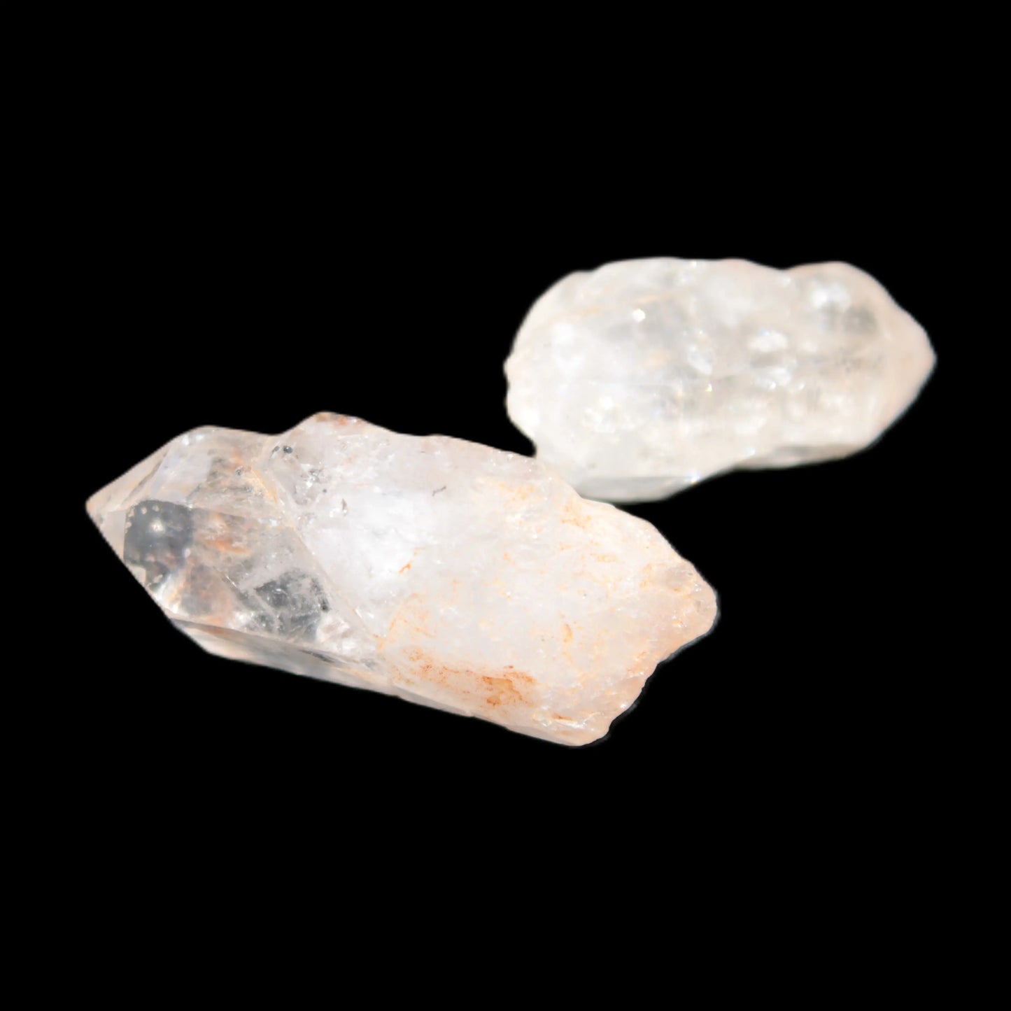 Two Fenster skeletal Enhydro crystals with hydrocarbons selections 5-16g Rocks and Things Store