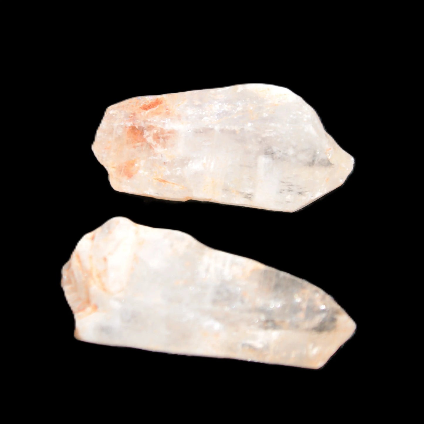 Two Fenster skeletal Enhydro crystals with hydrocarbons selections 5-16g Rocks and Things Store