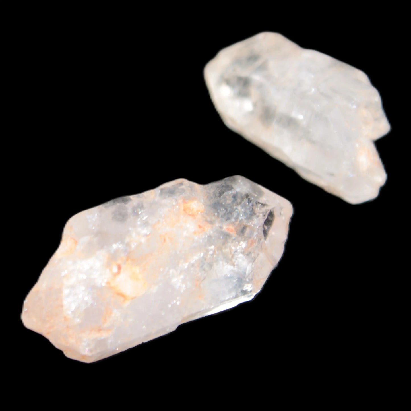 Two Fenster skeletal Enhydro crystals with hydrocarbons selections 5-16g Rocks and Things Store