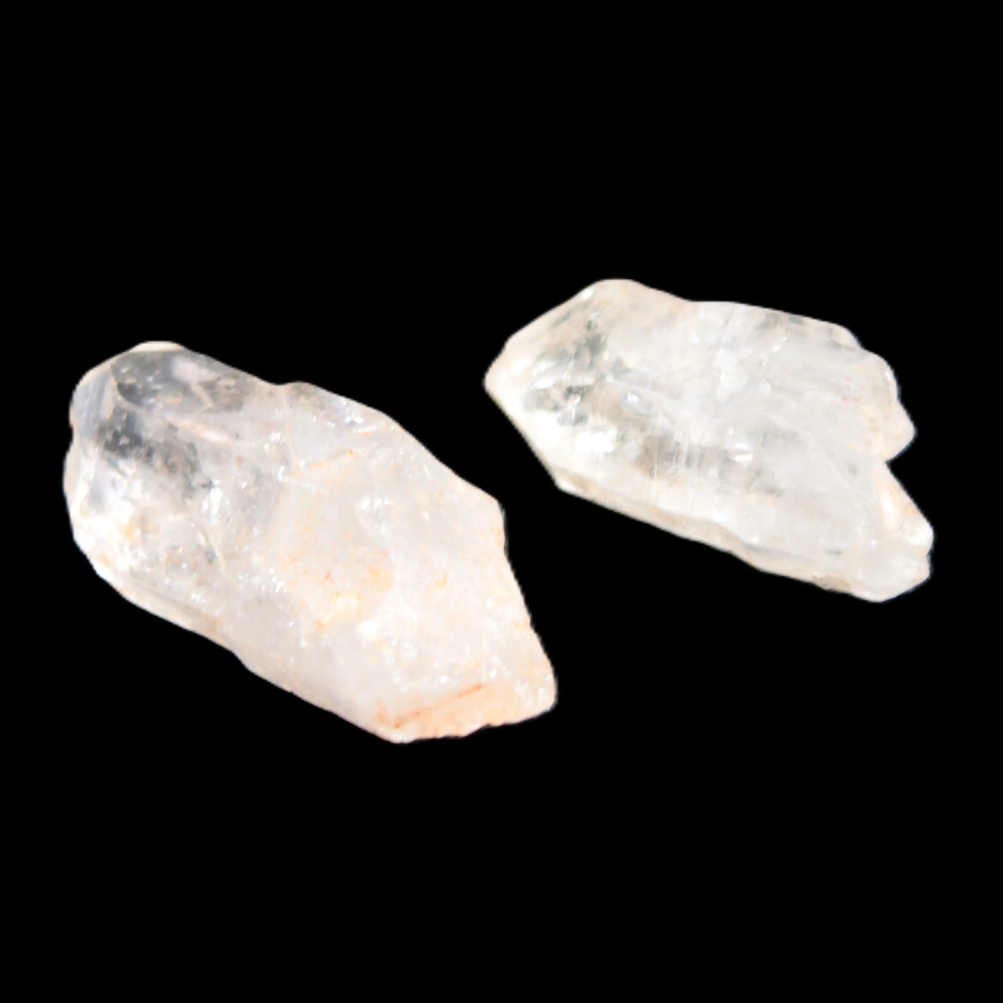 Two Fenster skeletal Enhydro crystals with hydrocarbons selections 5-16g Rocks and Things Store