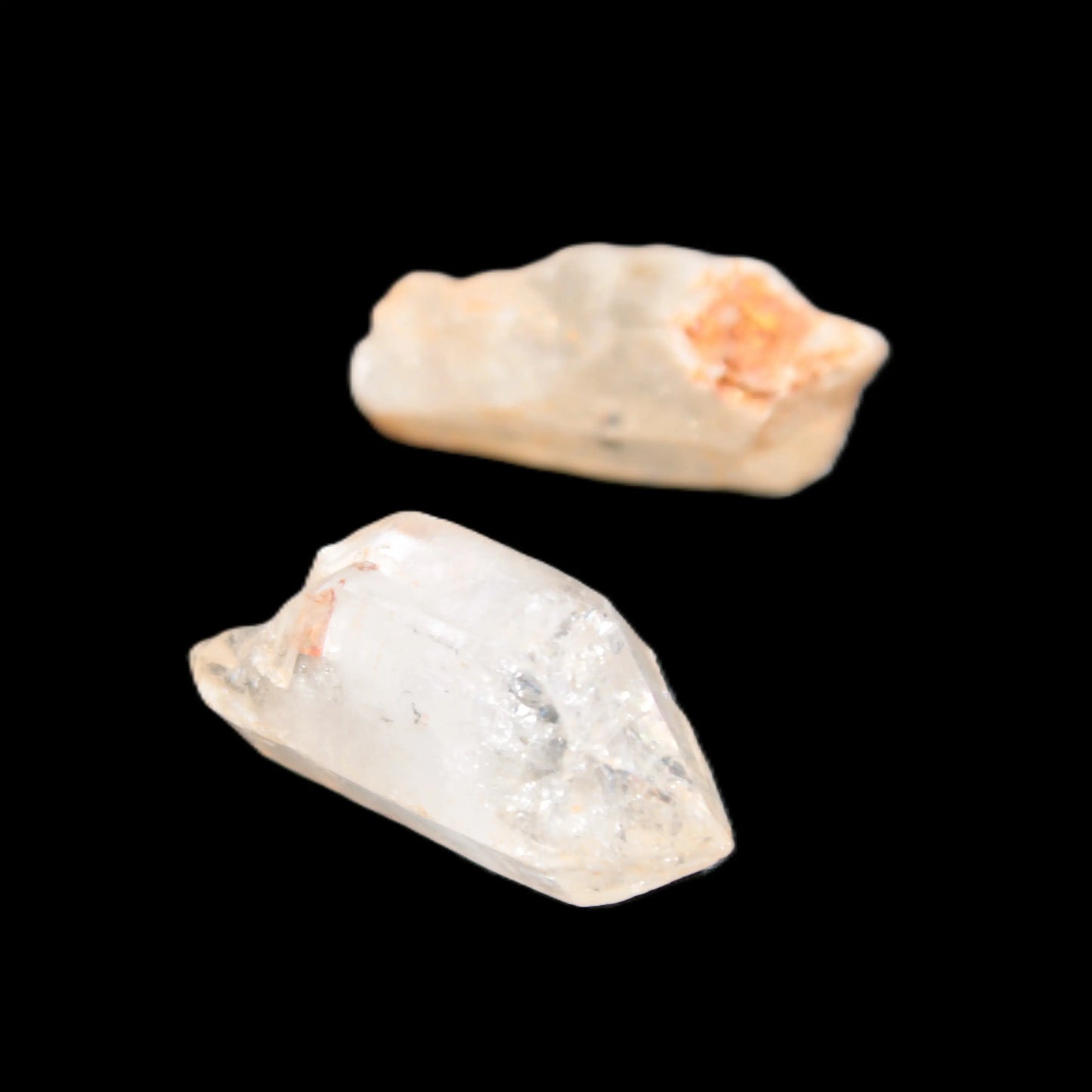 Two Fenster skeletal Enhydro crystals with hydrocarbons selections 5-16g Rocks and Things Store