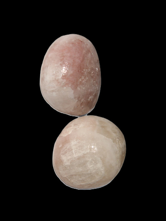 Two Pink Sorbet Calcite tumbled stones 18g Rocks and Things