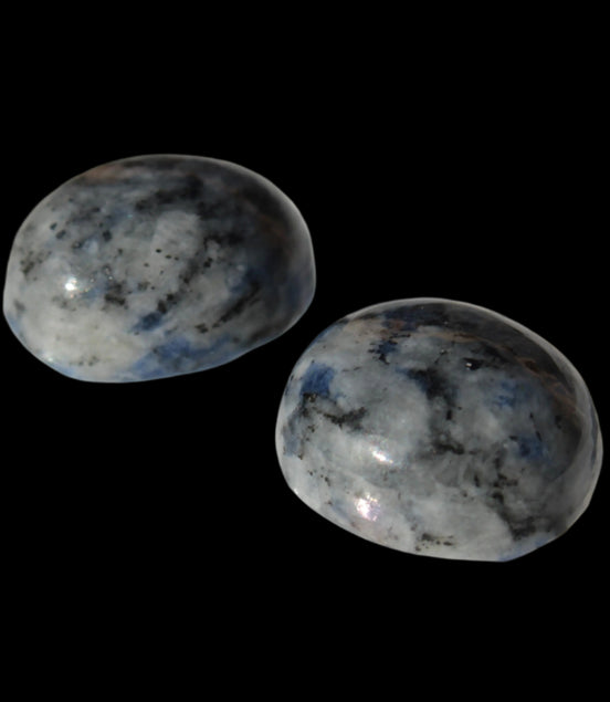 Two Sodalite cabochons 4.5g in sunshine- Rocks and Things Store