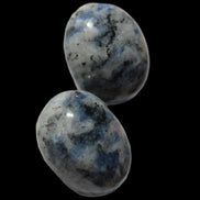 Two Sodalite cabochons 4.5g in sunshine- Rocks and Things Store
