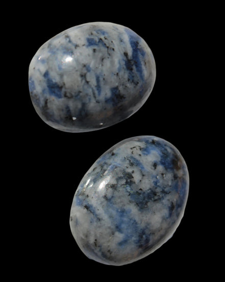 Two Sodalite polished cabochons 6.6-7.2g in sunlight -  Rocks and Things Store