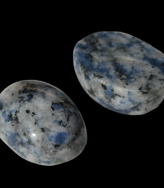 Two Sodalite polished cabochons 6.6-7.2g in sunlight -  Rocks and Things Store