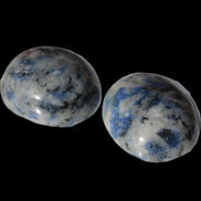 Two Sodalite polished cabochons 6.6-7.2g in sunlight -  Rocks and Things Store