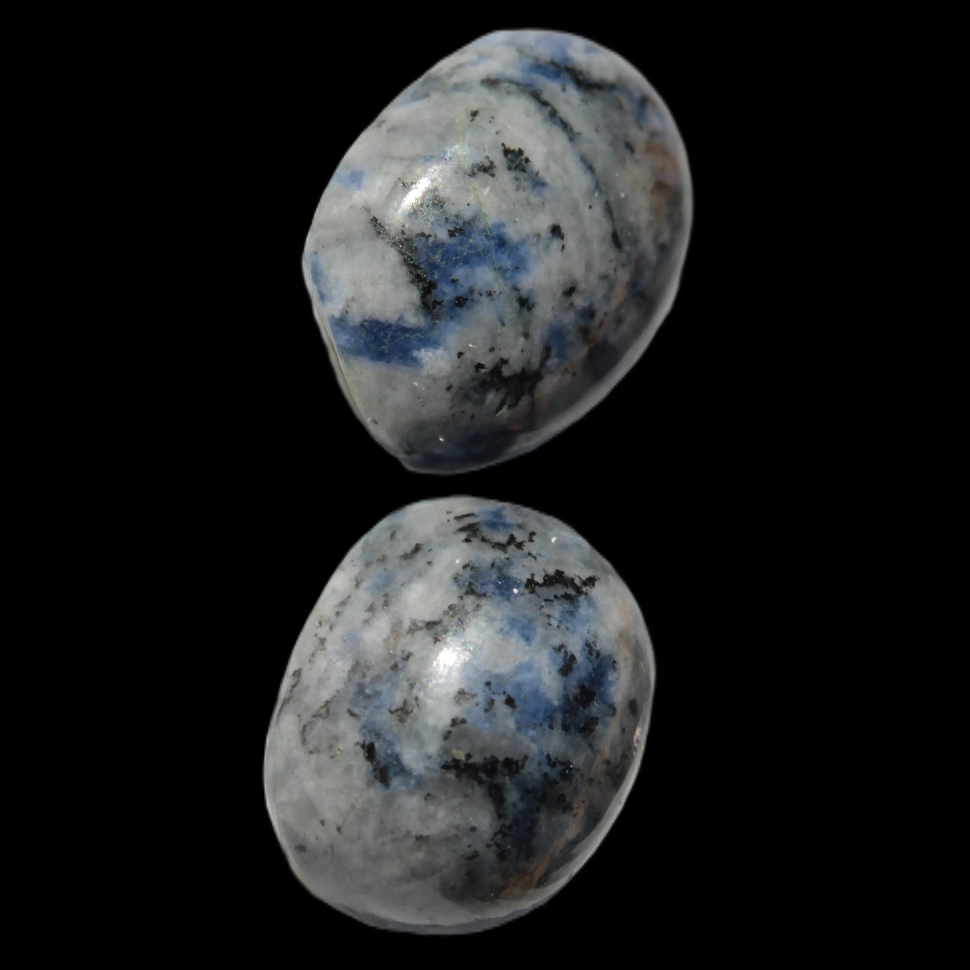 Two Sodalite polished cabochons 6.6-7.2g in sunlight -  Rocks and Things Store