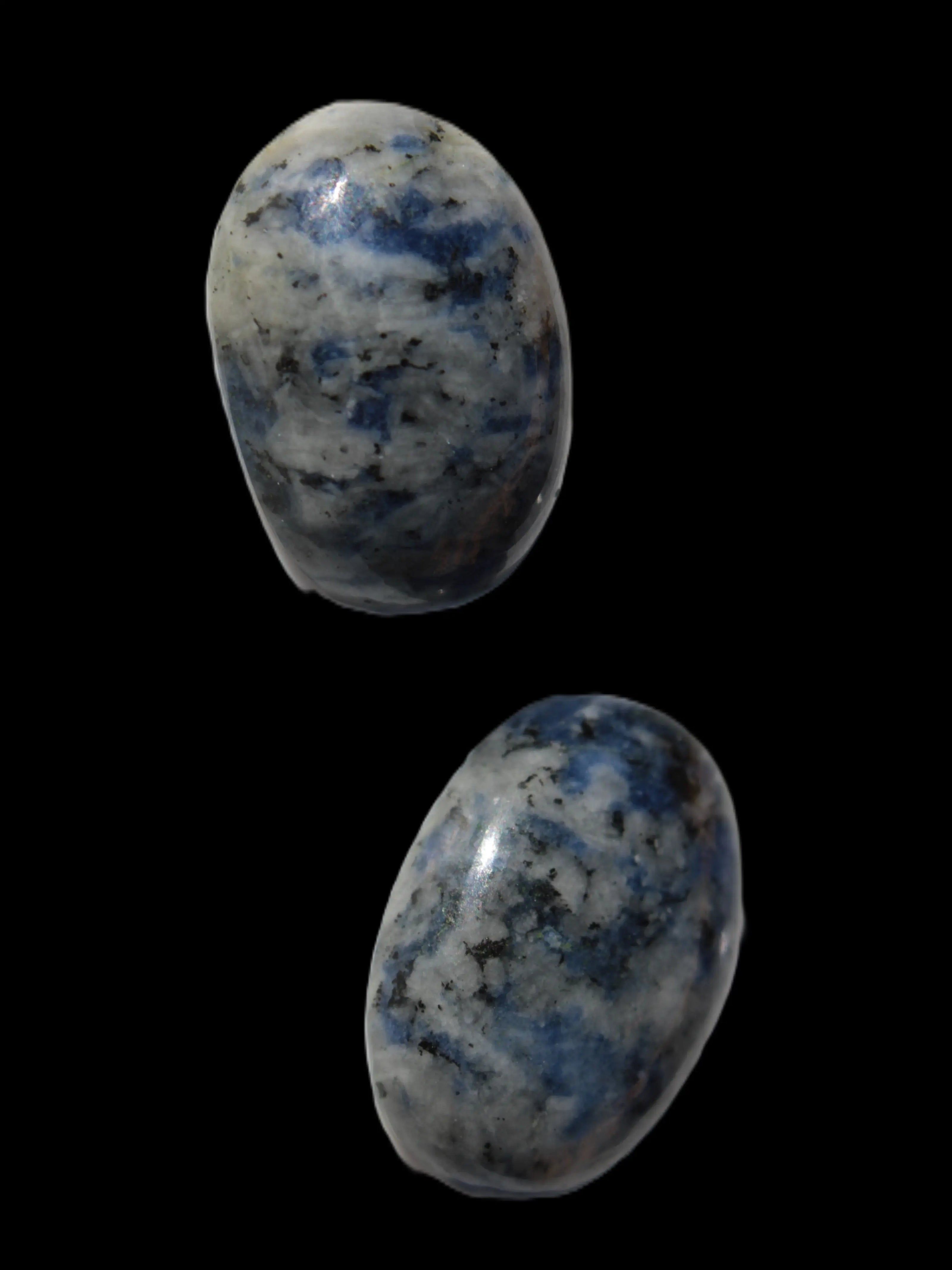 Two Sodalite polished cabochons 6.6-7.2g in sunlight -  Rocks and Things Store
