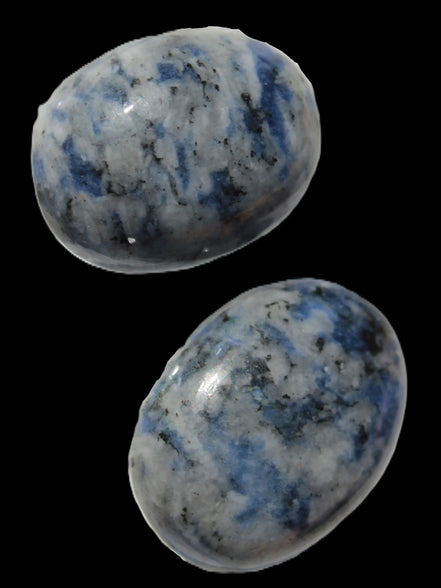 Two Sodalite polished cabochons 6.6-7.2g in sunlight -  Rocks and Things Store