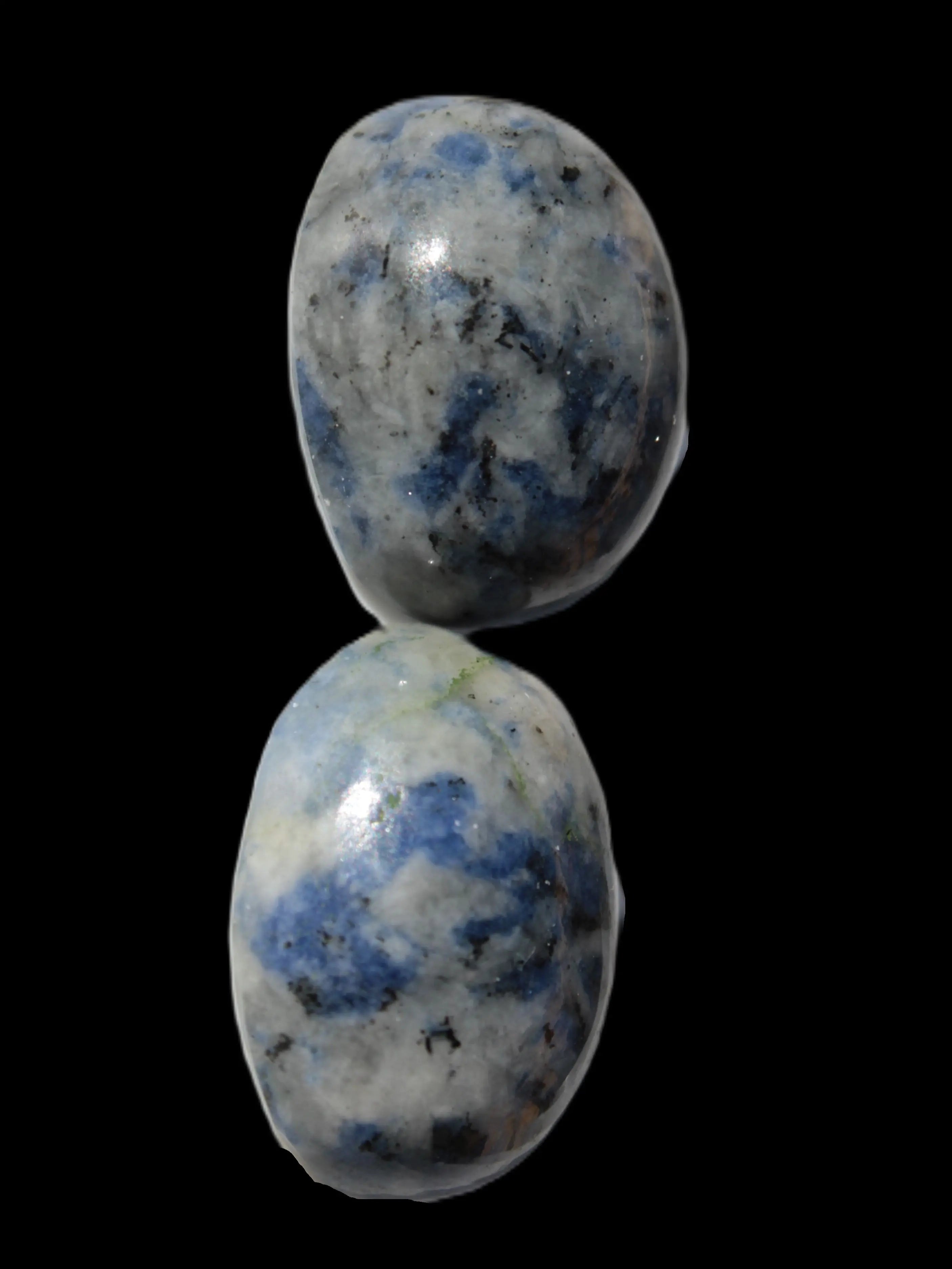 Two Sodalite polished cabochons 6.6-7.2g in sunlight -  Rocks and Things Store