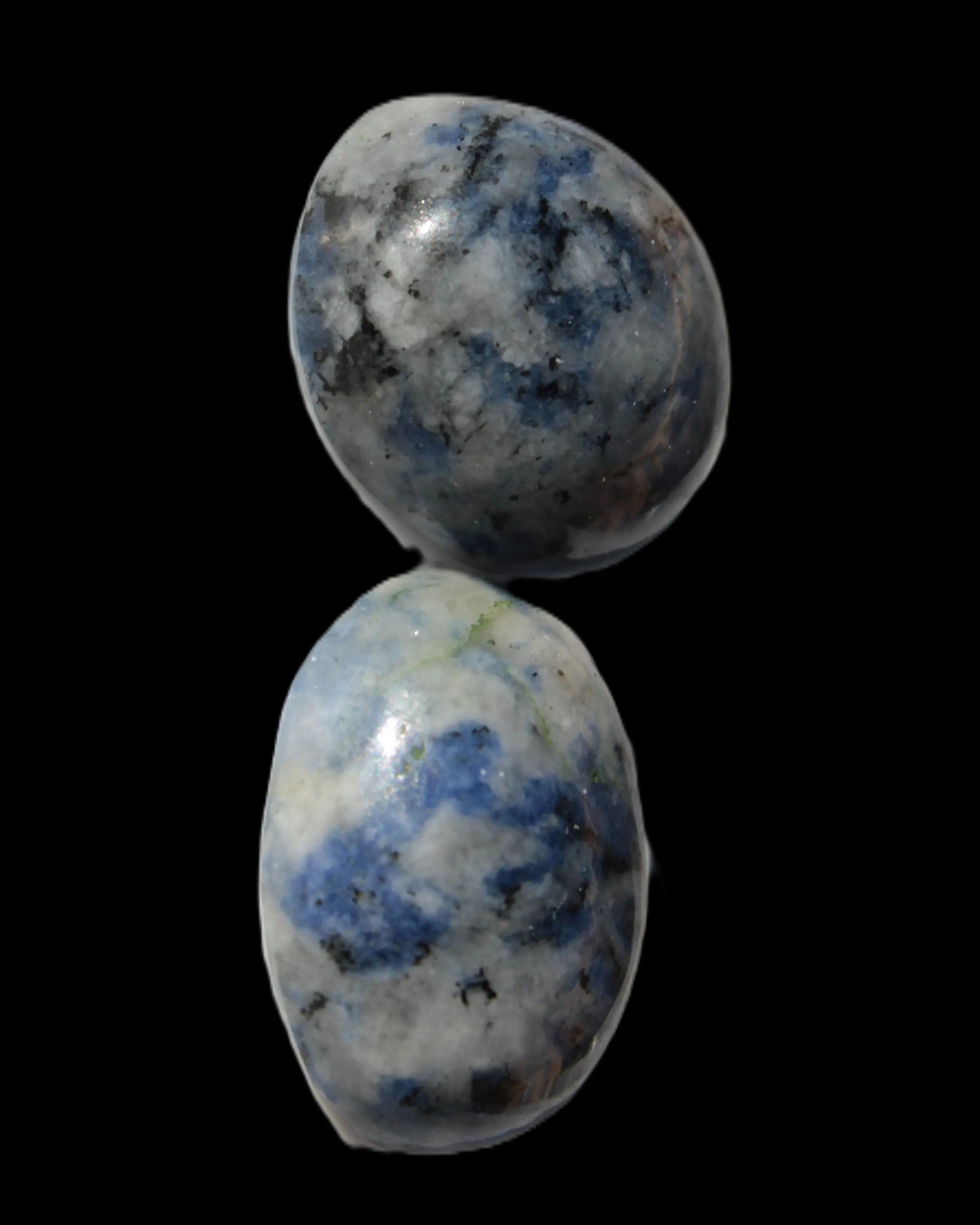 Two Sodalite polished cabochons 6.6-7.2g in sunlight -  Rocks and Things Store