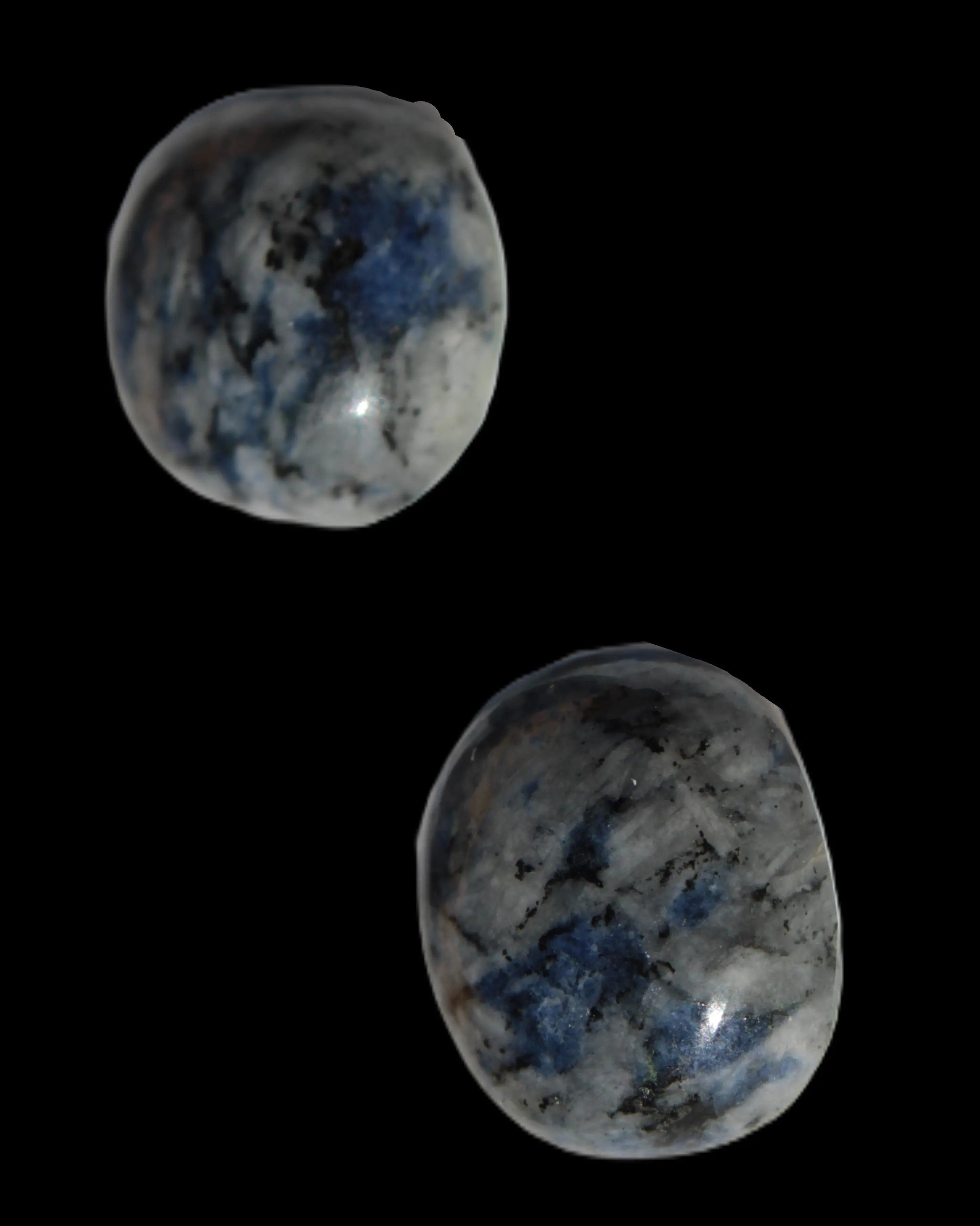 Two Sodalite polished cabochons 6.6-7.2g in sunlight -  Rocks and Things Store
