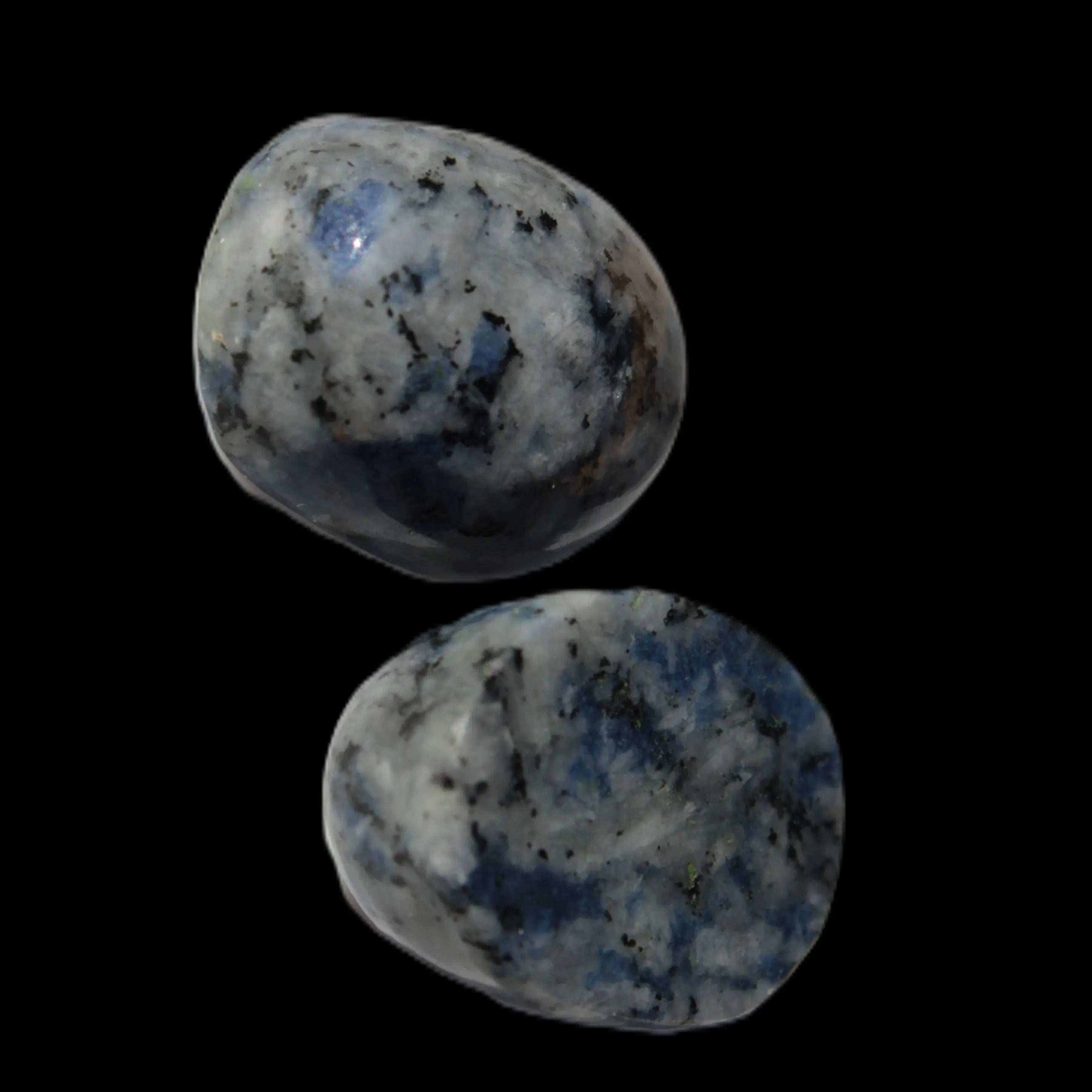 Two Sodalite polished cabochons 6.6-7.2g in sunlight -  Rocks and Things Store