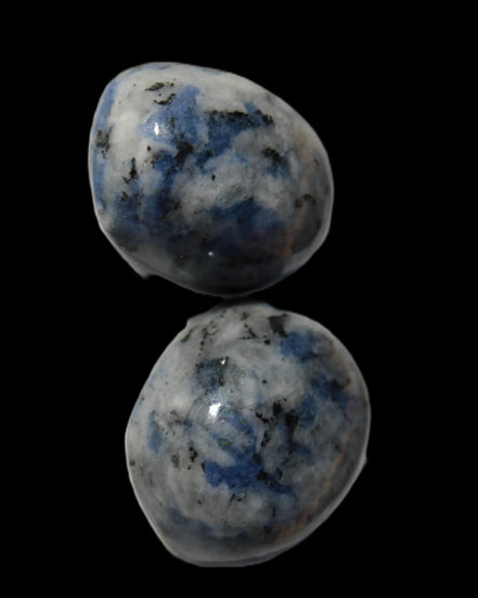 Two Sodalite polished cabochons 6.6-7.2g in sunlight -  Rocks and Things Store