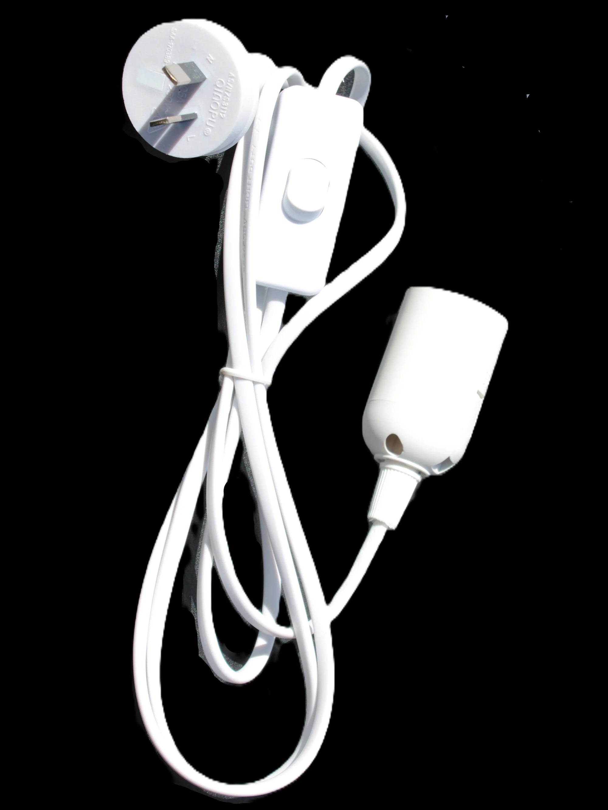 UV Light Bulb 12W E27 Base, UVA Level 385-400nm with switched E27 Cable Cord Holder Socket AC AU Power Plug, 1.8M Rocks and Things Store