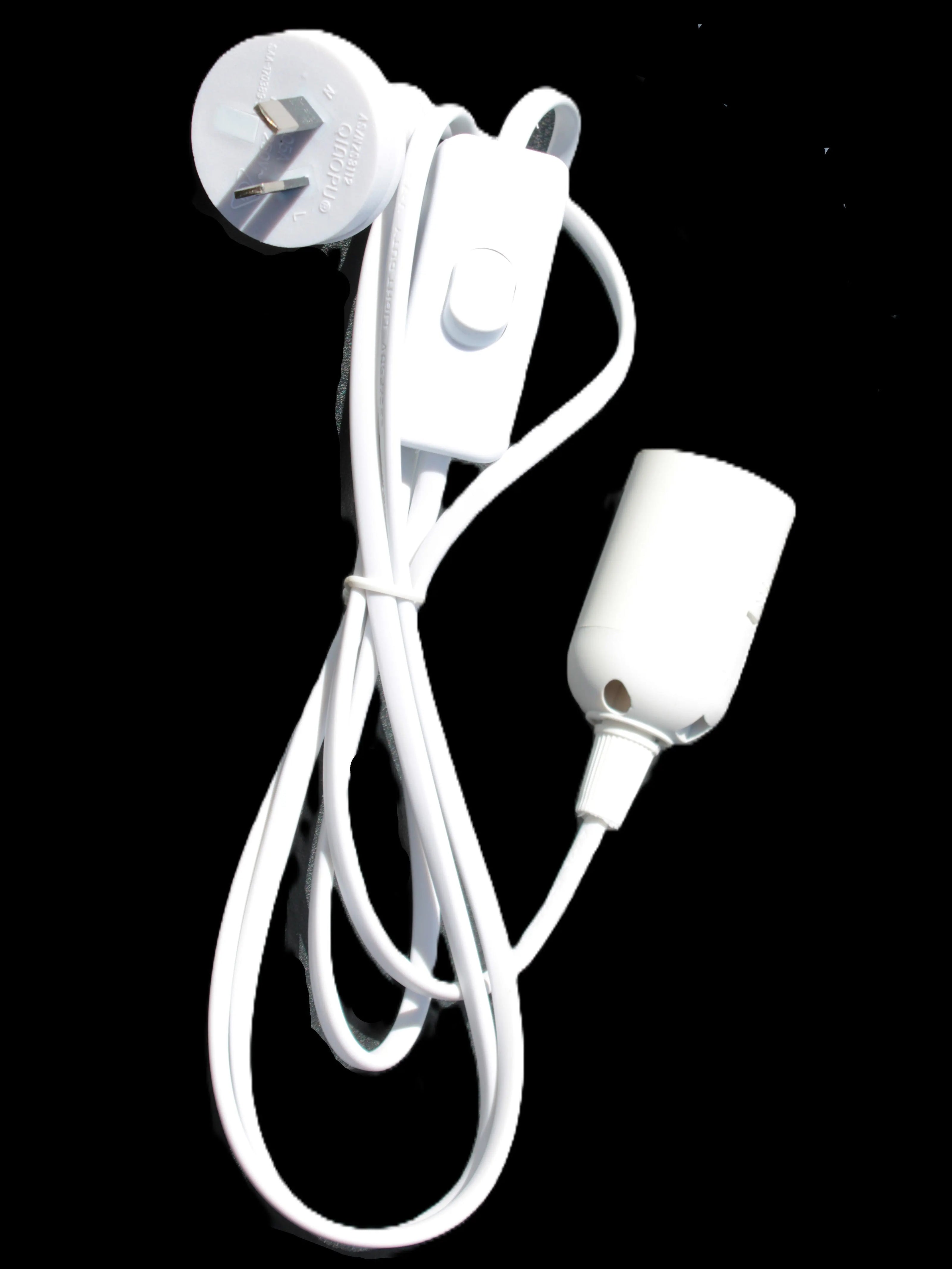 UV Light Bulb 12W E27 Base, UVA Level 385-400nm with switched E27 Cable Cord Holder Socket AC AU Power Plug, 1.8M Rocks and Things Store