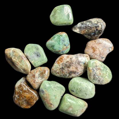 Unakite 11 tiny tumbled stones 8g Rocks and Things