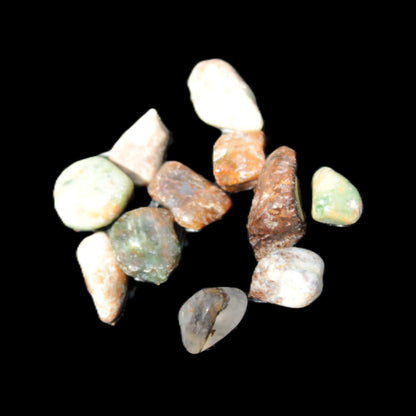 Unakite 11 tiny tumbled stones 8g Rocks and Things