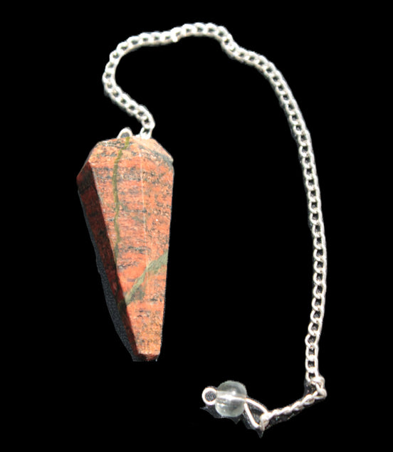 Unakite dowsing pendulum 17.7g Rocks and Things Store