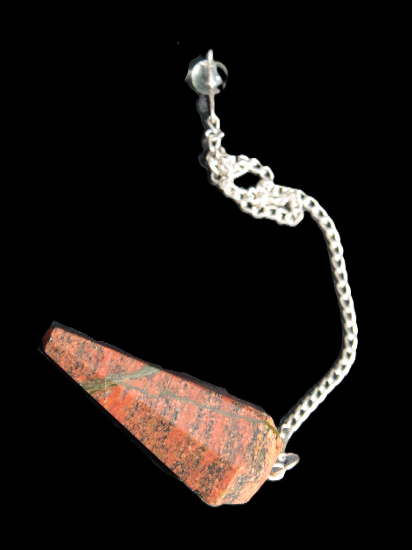 Unakite dowsing pendulum 17.7g Rocks and Things Store