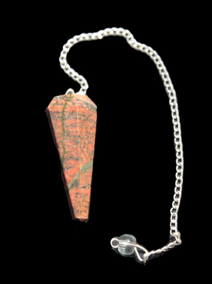 Unakite dowsing pendulum 17.7g Rocks and Things Store