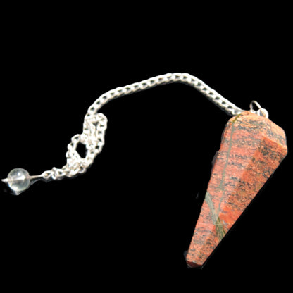 Unakite dowsing pendulum 17.7g Rocks and Things Store