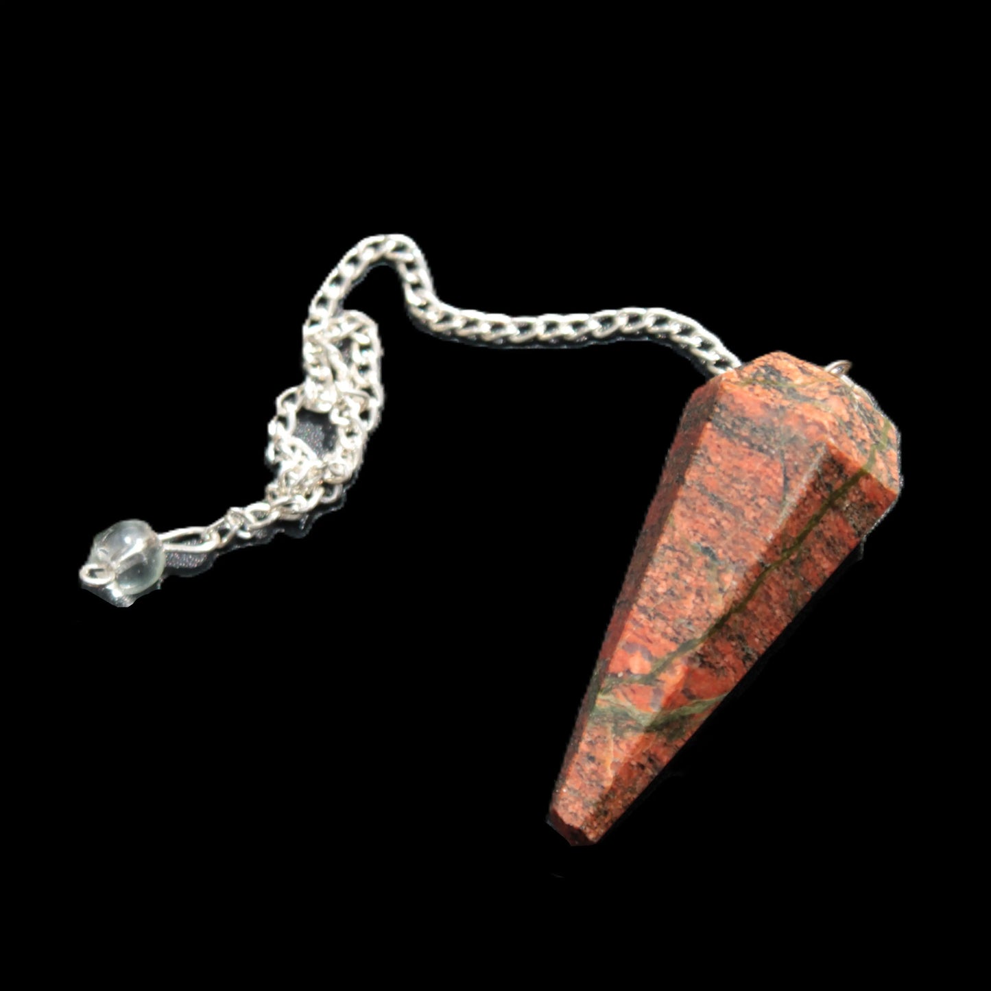 Unakite dowsing pendulum 17.7g Rocks and Things Store