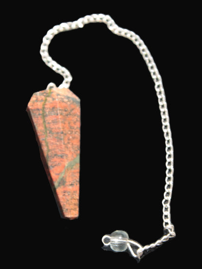 Unakite dowsing pendulum 17.7g Rocks and Things Store