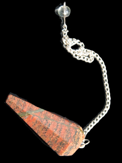 Unakite dowsing pendulum 17.7g Rocks and Things Store