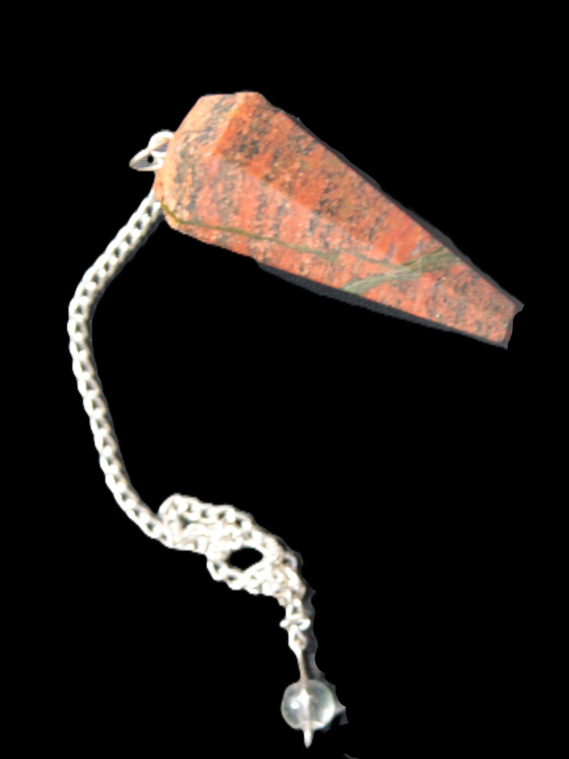 Unakite dowsing pendulum 17.7g Rocks and Things Store