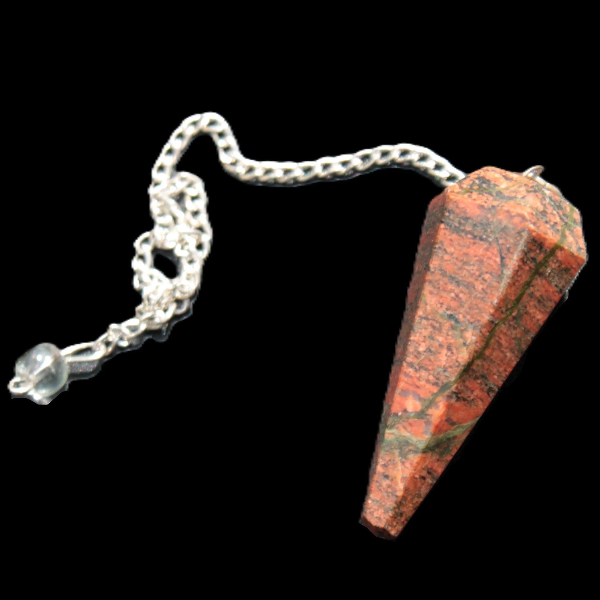 Unakite dowsing pendulum 17.7g Rocks and Things Store