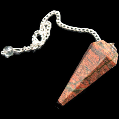 Unakite dowsing pendulum 17.7g Rocks and Things Store