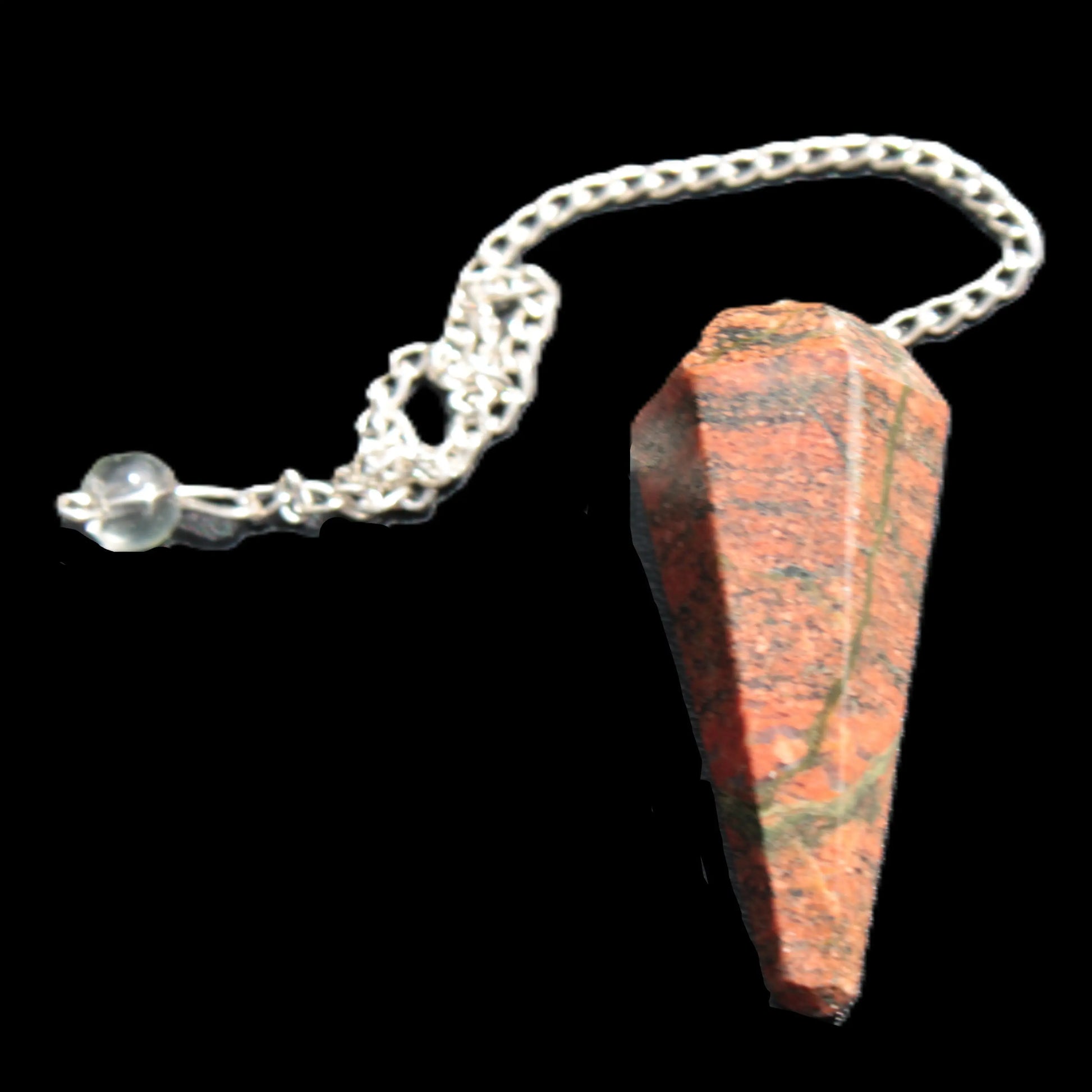 Unakite dowsing pendulum 17.7g Rocks and Things Store