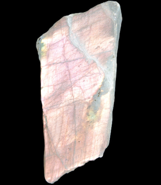 Violet flash Labradorite rough and polished 47g Rocks and Things
