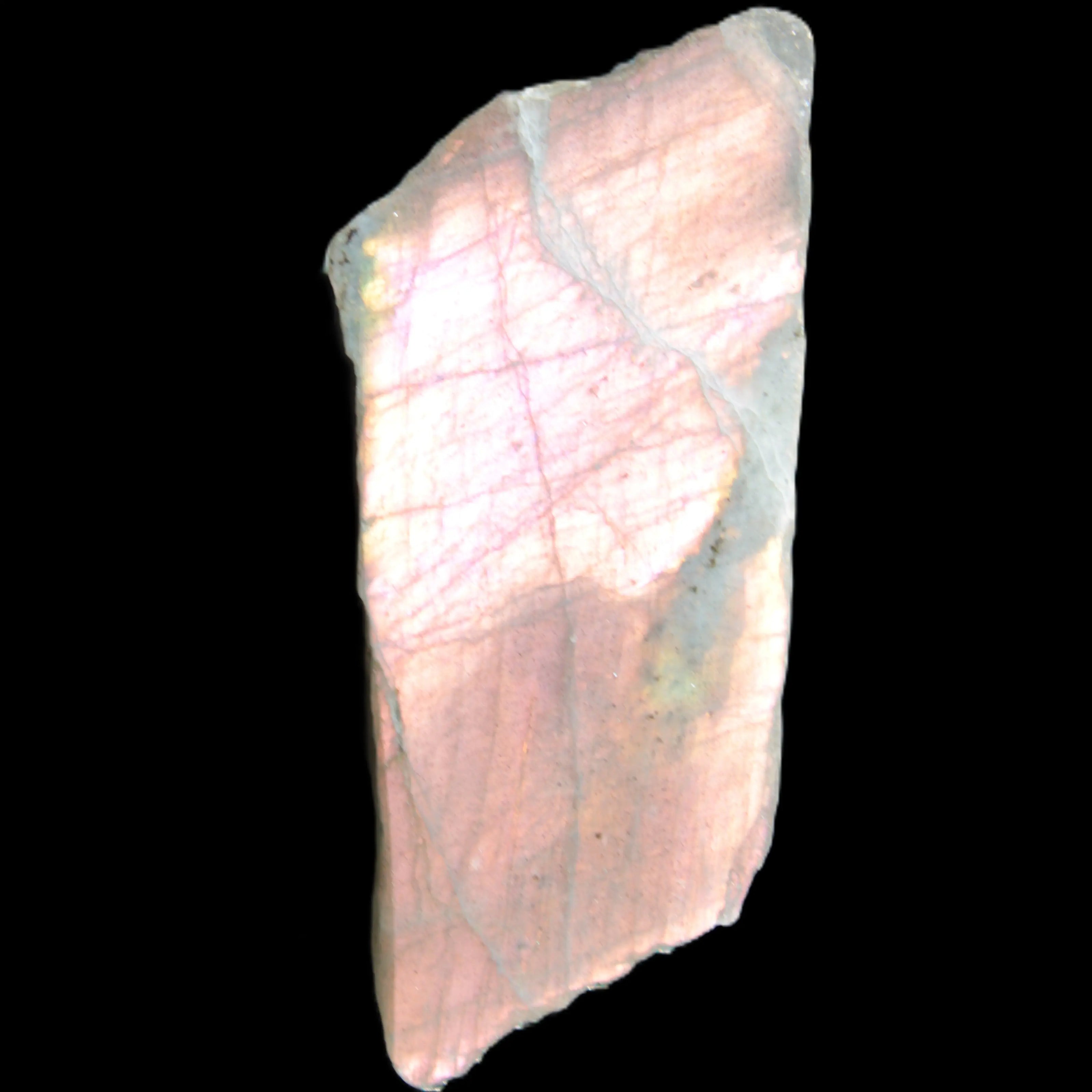 Violet flash Labradorite rough and polished 47g Rocks and Things