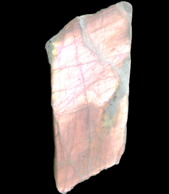 Violet flash Labradorite rough and polished 47g Rocks and Things