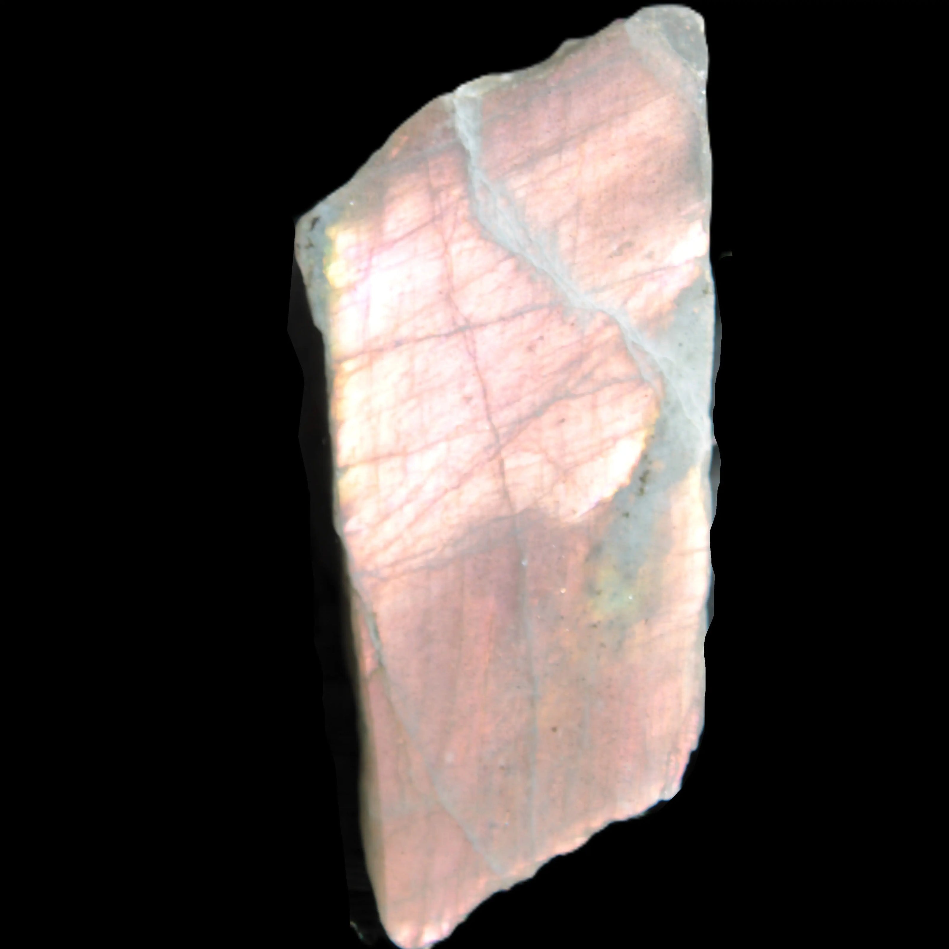 Violet flash Labradorite rough and polished 47g Rocks and Things
