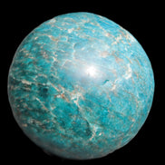 Vivid Blue Apatite sphere 74mm 709g Rocks and Things Store