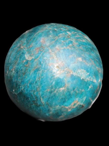 Vivid Blue Apatite sphere 74mm 709g Rocks and Things Store