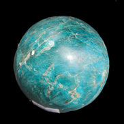 Vivid Blue Apatite sphere 74mm 709g Rocks and Things Store
