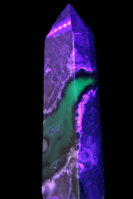 Volcano Agate obelisk 143mm 328g Rocks and Things