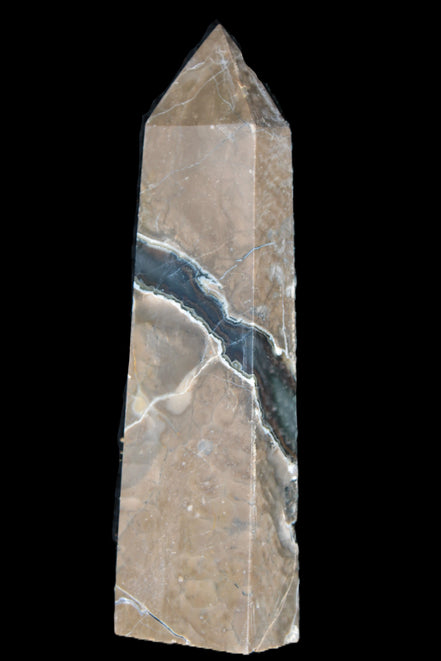 Volcano Agate obelisk 143mm 328g Rocks and Things