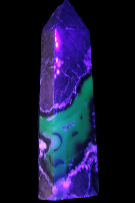 Volcano Agate obelisk 143mm 328g Rocks and Things