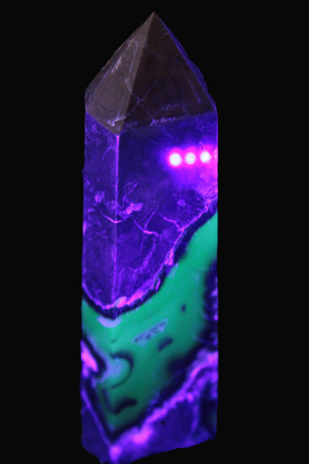 Volcano Agate obelisk 143mm 328g Rocks and Things
