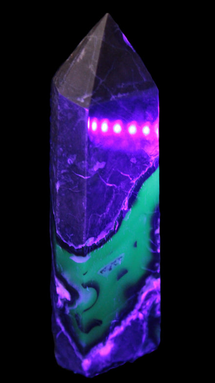 Volcano Agate obelisk 143mm 328g Rocks and Things