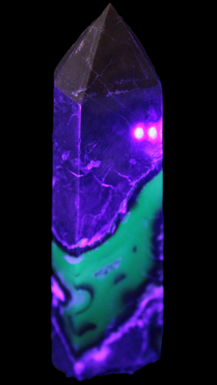 Volcano Agate obelisk 143mm 328g Rocks and Things