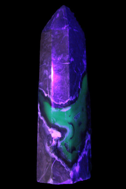 Volcano Agate obelisk 143mm 328g Rocks and Things