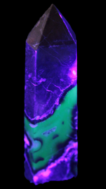 Volcano Agate obelisk 143mm 328g Rocks and Things