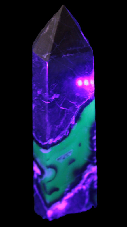 Volcano Agate obelisk 143mm 328g Rocks and Things